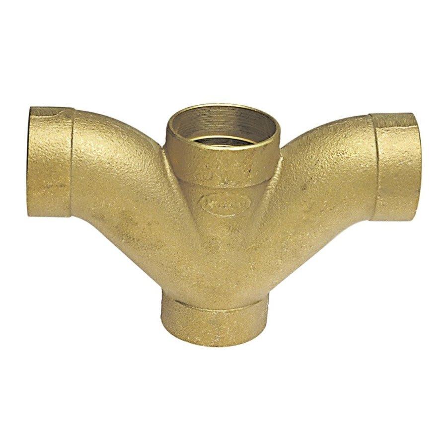 DWV Double Combination Wye and 45 deg Elbow, 1-1/2 in, C, Copper - sy3dqwdqucft9id2oxmw@2x.jpg