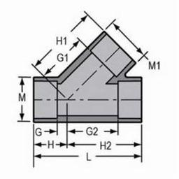Wye, 4 in, Socket, SCH 80/XH, CPVC - sy93wemtiestxucpvr1i@2x.jpg