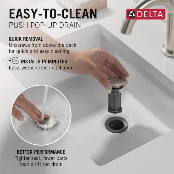 Delta Pierce Single Hole Single-Handle Bathroom Faucet in SpotShield Brushed Nickel 15899LF-SP - sywqgqbhfithl4logddx@2x.jpg