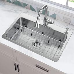 Bratten 33 in. Drop-In Single Bowl 18 Gauge Stainless Steel Kitchen Sink with Accessories - t02xtukrjr5qvwcyhudw@2x.jpg