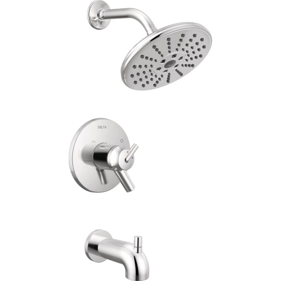 Trinsic Tempassure 17T Series Dual Function Thermostatic Tub and Shower with H2Okinetic Shower Head and Integrated Volume Control - Less Rough-In Valve