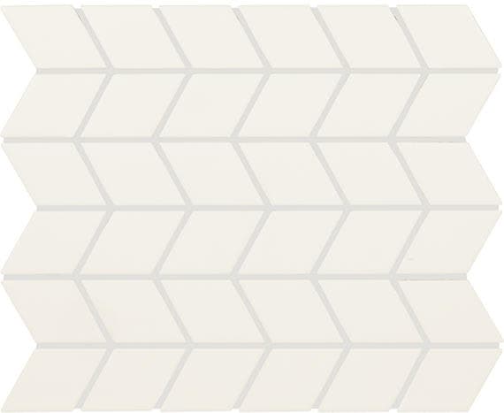 Color Wheel Retro Matte Arctic White Arabesque 3X3 Matte