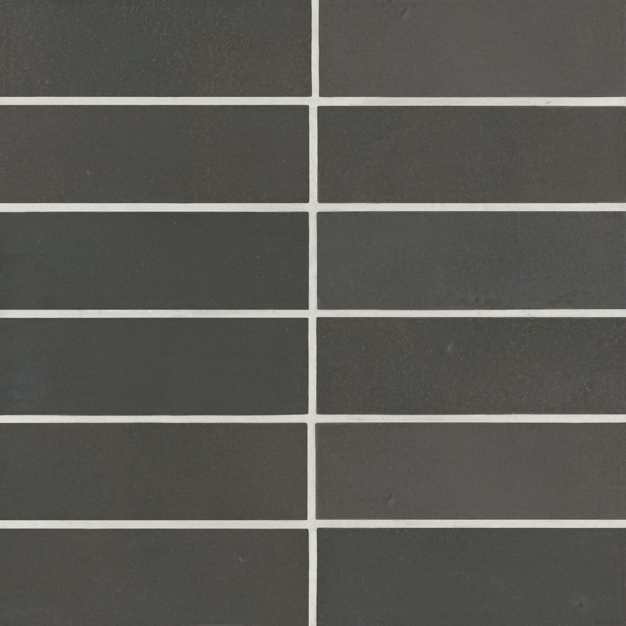Celine 2" x 6" Matte Porcelain Floor and Wall Tile in Black