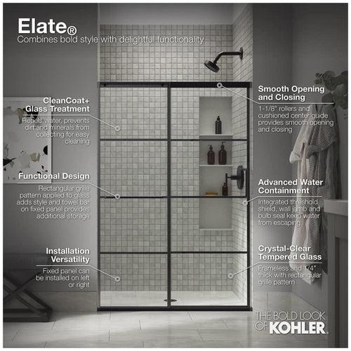 Elate 70-1/2" High x 53-5/8" Wide Sliding Framed Shower Door with Clear Decorative Grid Glass - t3jlkgzgzydzhfgtjmby_x500.jpg