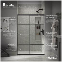 Elate 70-1/2" High x 53-5/8" Wide Sliding Framed Shower Door with Clear Decorative Grid Glass - t3jlkgzgzydzhfgtjmby_x500.jpg