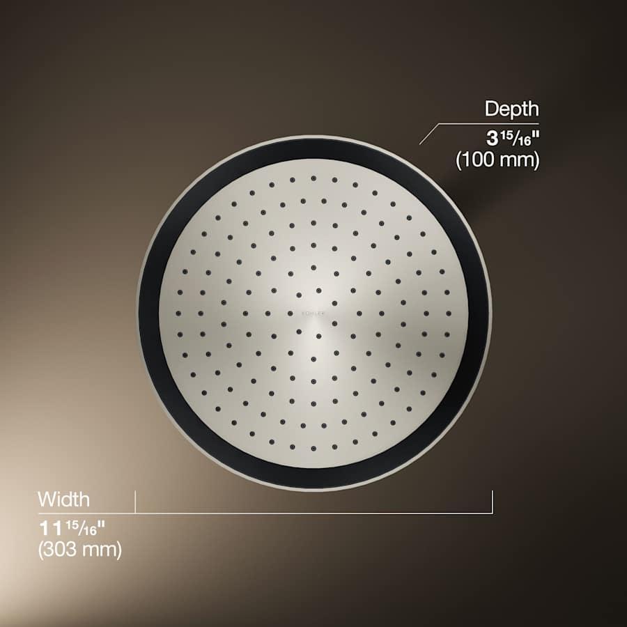 Statement Round 12" Single Function 2.5 GPM Rainhead with MasterClean Sprayface and Katalyst Air-Induction Technology - t3xa3qewdmykq3wce18w@2x.jpg