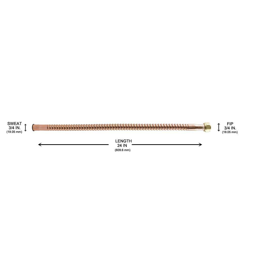 3/4 in. Sweat x 3/4 in. FIP x 24 in. Copper Water Heater Connector - t4shfcmmbnrjlptgkdld@2x.jpg