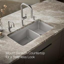Cairn Slim Divide 33-1/2" Undermount Double Bowl Neoroc Granite Composite Kitchen Sink with Large Bowl Sink Rack - t90tu3cul0otuqjch9zs@2x.jpg