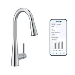 Sleek 1.5 GPM Single Hole Pull Down Kitchen Faucet with Voice Activation - taobjzys85sknim4pjad@2x.jpg