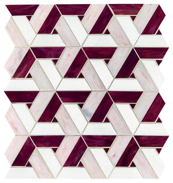 Vivify Bordeaux Trapezoid 1X3 Glass