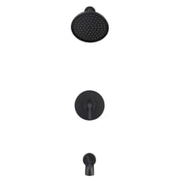 Glacier Bay Oswell Single Handle 1-Spray Tub and Shower Faucet 1.8 GPM in Matte Black (Valve Included) HD873X-1910H - tbiid8crecu3nrxe1iy4@2x.jpg