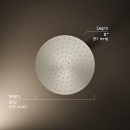 Awaken Round 10" Single Function 1.75 GPM Rainhead with MasterClean Sprayface - tcswphmxciommstkcoll@2x.jpg