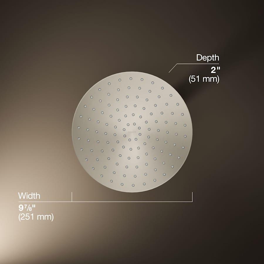 Awaken Round 10" Single Function 1.75 GPM Rainhead with MasterClean Sprayface - tcswphmxciommstkcoll@2x.jpg
