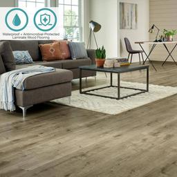 Defense+ Smoky Eiffel Oak 14 mm T x 7.4 in. W Waterproof Laminate Wood Flooring (17.2 sqft/case) - td8kg8nbii1woeynrtzc@2x.jpg