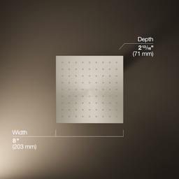 Contemporary Square 8" Single Function 2.5 GPM Rainhead with MasterClean Sprayface and Katalyst Air-Induction Technology - tdqjjkjh3kmzusdi6pg3@2x.jpg