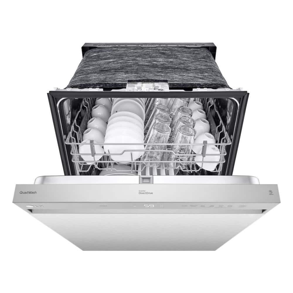 24"W Full Console / Pocket Handle Dishwasher Stainless Steel - tfhg6plebtrzooaqrtbw@2x.jpg