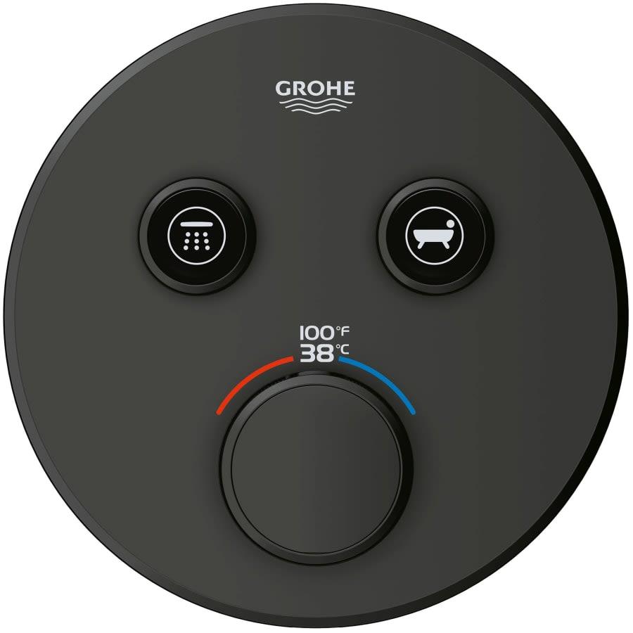 Grohtherm Dual Function Thermostatic Valve Trim Only with Triple Knob Handles and Volume Control - Less Rough In - tfuoja1z8zkkgzi9cgbf@2x.jpg