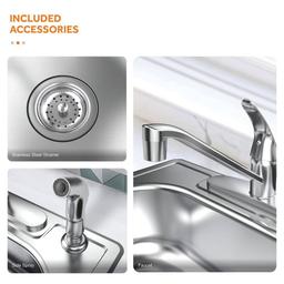 33 in. Drop-In 50/50 Double Bowl 20 Gauge Stainless Steel Kitchen Sink with Faucet - tgazlavhsoprcqa5ewar@2x.jpg