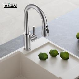 Single-Handle Pull Down Sprayer Kitchen Faucet with Deck Plate in Brushed Nickel - tgm2ztkbc4dnq5a8ec4c@2x.jpg