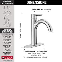 Nicoli 1.2 GPM Single Hole Bathroom Faucet with Push Pop-Up Drain Assembly - tjck2dbwrcapmsmz7xnj@2x.jpg