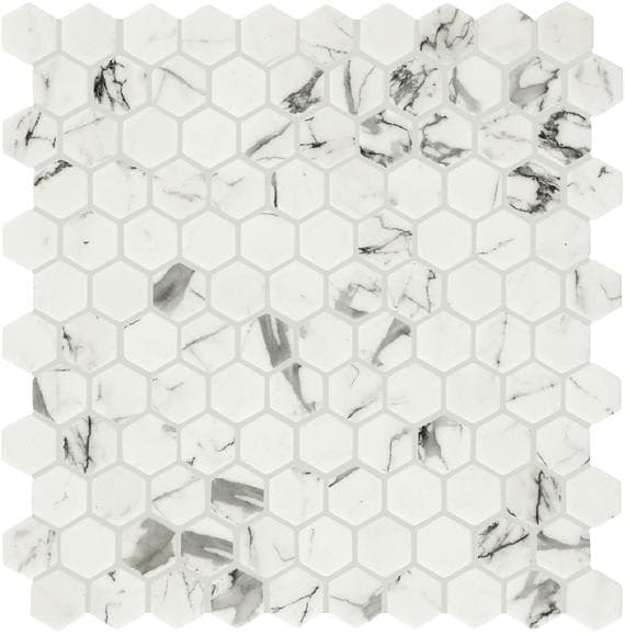Uptown Glass Posh Resort Hexagon 1X1 Matte