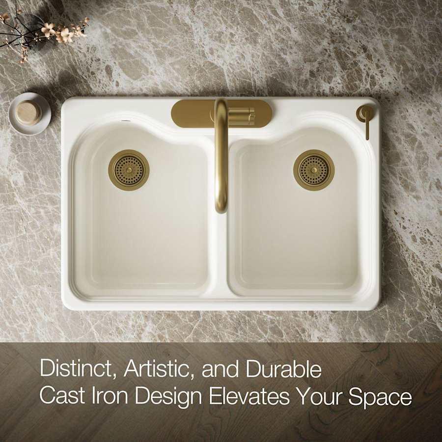 Hartland 33" Double Basin Top-Mount Enameled Cast-Iron Kitchen Sink - tk8pgefiw234o1xx2qpp@2x.jpg