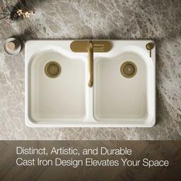 Hartland 33" Double Basin Top-Mount Enameled Cast-Iron Kitchen Sink - tk8pgefiw234o1xx2qpp@2x.jpg