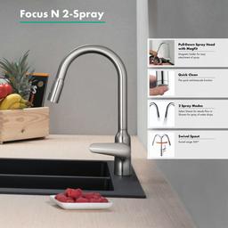 Focus N 1.75 GPM Pull-Down Kitchen Faucet HighArc Spout with Magnetic Docking & Toggle Spray Diverter - Limited Lifetime Warranty - tkdvkibszpq0mtlnyb1d_x500.jpg
