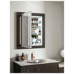 Verdera 24" x 30" Lighted Single Door Medicine Cabinet with Three Shelves, Built-in Outlets and Flip Out Magnifying Mirror - CA Title 24 Compliant - tkvwdgtgy4ezt4cvdzax@2x.jpg