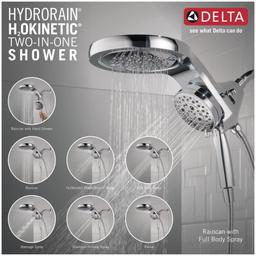 Universal Showering Round 2.5 GPM Multi Function 2-in1 In2ition Shower Head and Hand Shower with Touch Clean, H2Okinetic and MagnaTite Technology - tm5wlrcv40wh9bq4cvjo@2x.jpg