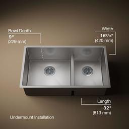 Strive 32" Smart DivideÂ® Under-Mount Large/Medium Double-Bowl Kitchen Sink With Basin Rack - tnnwp33ydlesdcbtd10v@2x.jpg