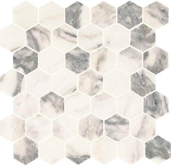 Eclessia Marble Arabescato Argento Hexagon 2X2 Honed
