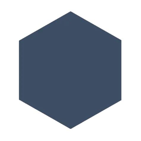 BLOCK HEXAGON AZUL MATTE 5X6