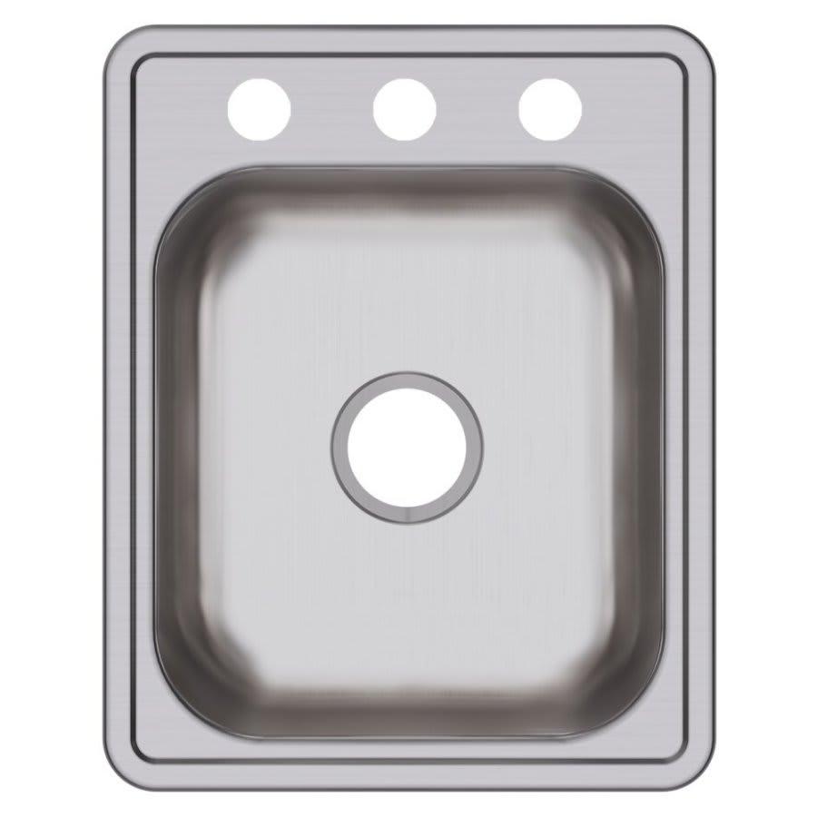 Dayton® Single Bowl Bar Sink, Top Mount, ADA, 14 x 21-1/4 in, 6-3/8 in Bowl Depth, 3-Hole, 22 ga Satin Steel, Stainless - tpno3g2cj6wuri0qv5a3@2x.jpg