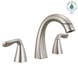 Delta Arvo Pull-Down Spout 8 in. Widespread Double Handle Bathroom Faucet Drain Included in Spotshield Brushed Nickel 35840LF-SPPD - tsc48m3u5doxn1afus6c@2x.jpg