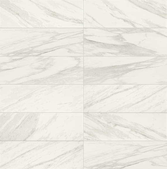 Perpetuo Brilliant White Rectangle 4X12 Satin