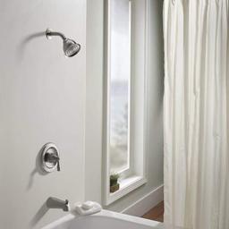 MOEN Banbury Single Handle 1-Spray Tub and Shower Faucet 1.75 GPM in Spot Resist Brushed Nickel (Valve Included) 82910SRN - tuixfla9d1te1f19edov@2x.jpg