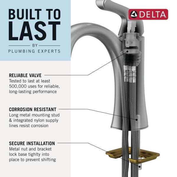 Delta Portwood Single Hole Single-Handle Bathroom Faucet in SpotShield Brushed Nickel 15770LF-SP - tvecjaeq9lr1rydi3hzr@2x.jpg