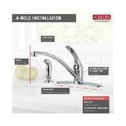 Foundations® Kitchen Faucet, Deck Mount, ADA, 1 Lever Handle, 4-Hole, Chrome - tvw6ha957bdcv7pee4uk@2x.jpg