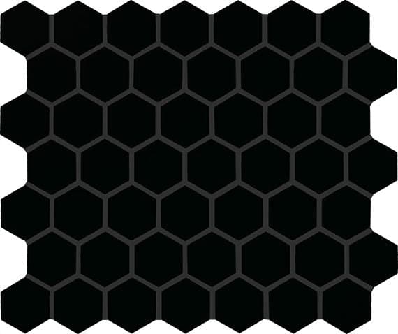 Unglazed Mosaics Black Hexagon 2X2 Matte - twj2k8u3mjbiebkyf63o@2x.jpg