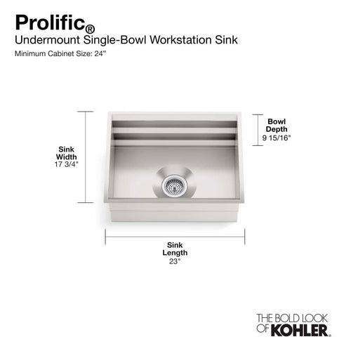 Prolific 23" Undermount Single Basin Stainless Steel Kitchen Sink with Basin Rack, Colander, and Cutting Board - twmyah9unje6xv2isgvc_x500.jpg
