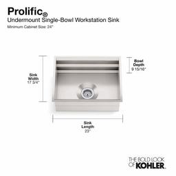 Prolific 23" Undermount Single Basin Stainless Steel Kitchen Sink with Basin Rack, Colander, and Cutting Board - twmyah9unje6xv2isgvc_x500.jpg