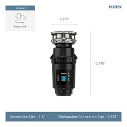 GX Pro 1/2 HP Continuous Garbage Disposal with a Vortex Motor and Power cord included. - twpebvtqegq34nvwwgz0@2x.jpg