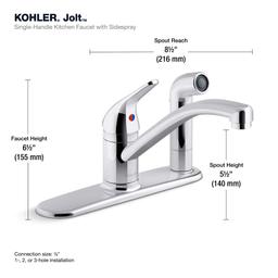 Jolt 1.5 GPM Widespread Kitchen Faucet - Includes Side Spray Escutcheon - txnkvqazgymjbkhjvari@2x.jpg