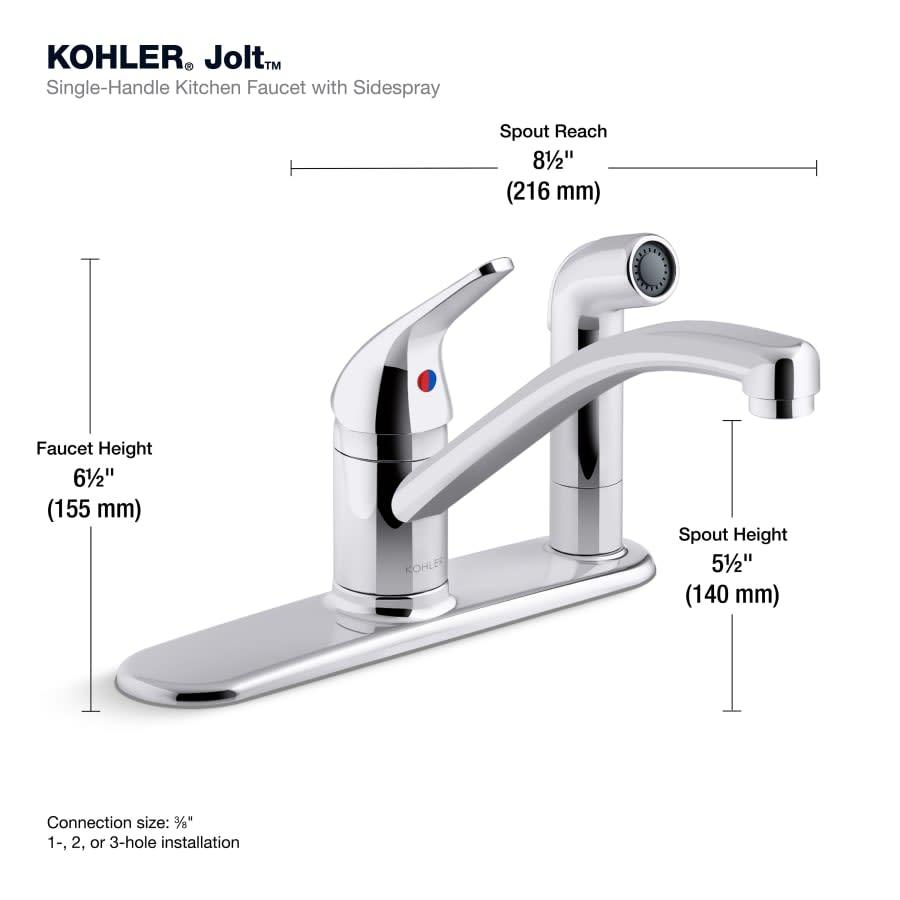 Jolt 1.5 GPM Widespread Kitchen Faucet - Includes Side Spray Escutcheon - txnkvqazgymjbkhjvari@2x.jpg