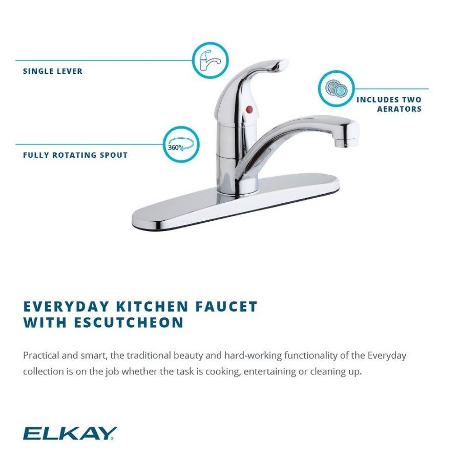 Everyday Kitchen Faucet, Deck Mount, ADA, 1 Lever Handle, 3-Hole, Polished Chrome - u06hk5f69mja5b8l3opf@2x.jpg