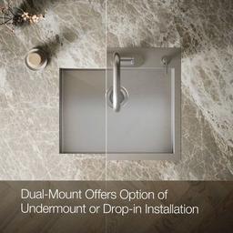 Vault 25" Single Basin Top-Mount/Under-Mount 18-Gauge Stainless Steel Kitchen Sink with SilentShield - u0xymlisvw2uxcgqc597@2x.jpg