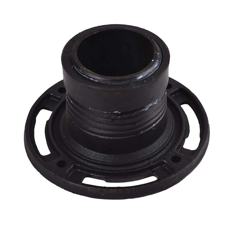 Closet Flange, 4 in, Twist Set, 6-11/16 in OD, Cast Iron, Black - u10fqs1xvqd3wxenuwtu@2x.jpg