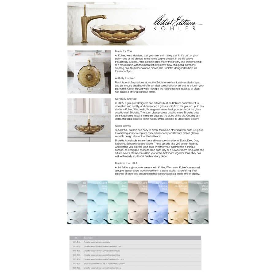 Artist Editions Briolette Glass 4-3/4" x 17-1/2" Vessel Bathroom Sink - u1feidyjtca8pksonbls@2x.jpg