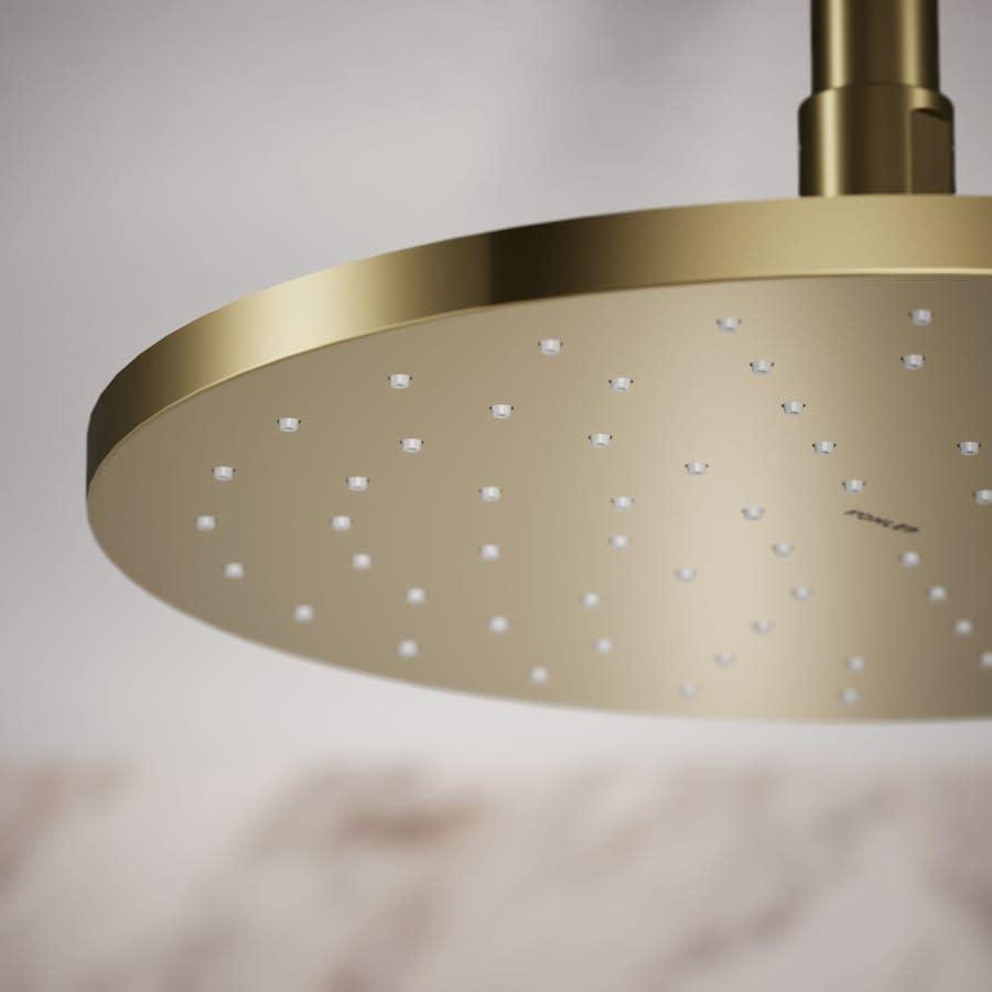 Contemporary Round 10" Single Function 2.5 GPM Rainhead with MasterClean Sprayface and Katalyst Air-Induction Technology - u3bih98deysxirlzbiuq@2x.jpg